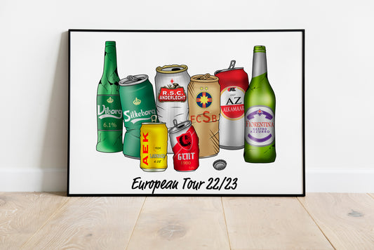European Tour 22/23 Bottles Print