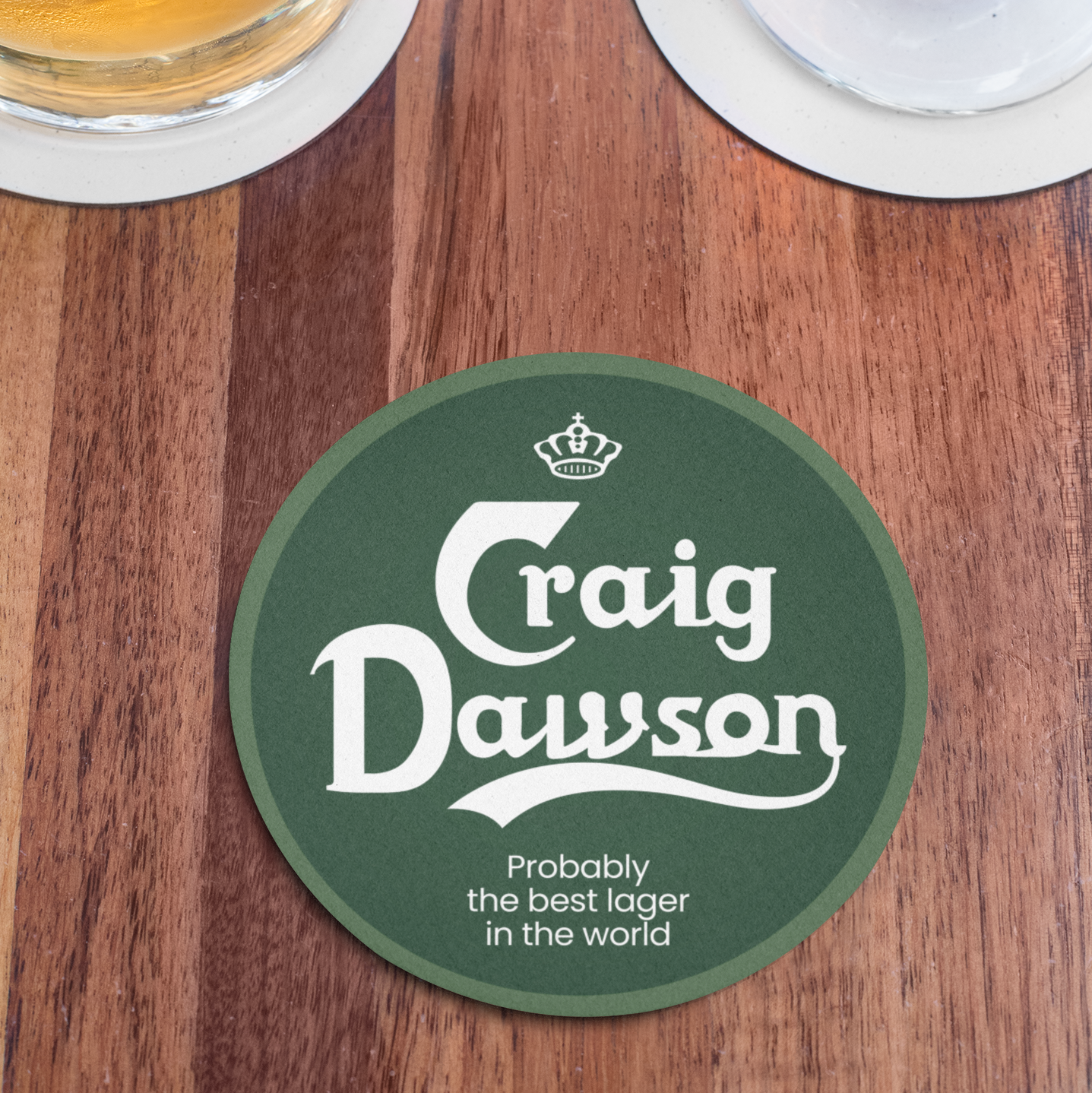 Dawson Lager Beer Mat